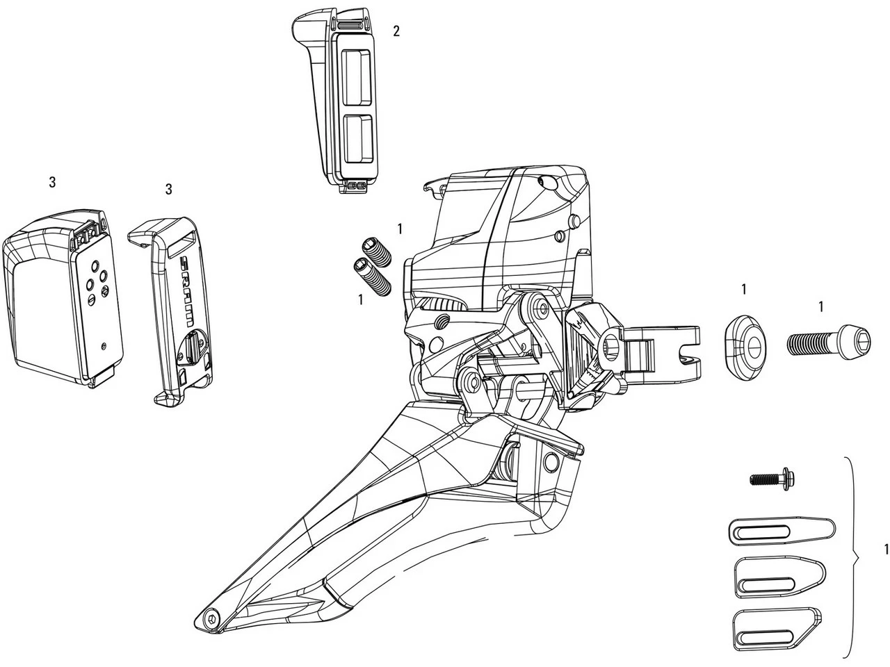 SRAM Spare Parts For Red ETap® Front Derailleurs